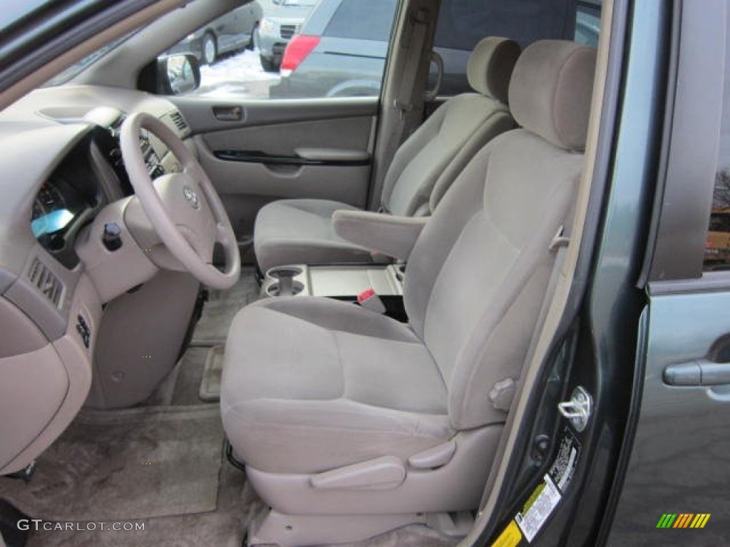 2005 Sienna LE - Aspen Green Pearl / Taupe photo #16