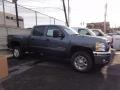 2012 Blue Granite Metallic Chevrolet Silverado 2500HD LT Crew Cab 4x4  photo #3