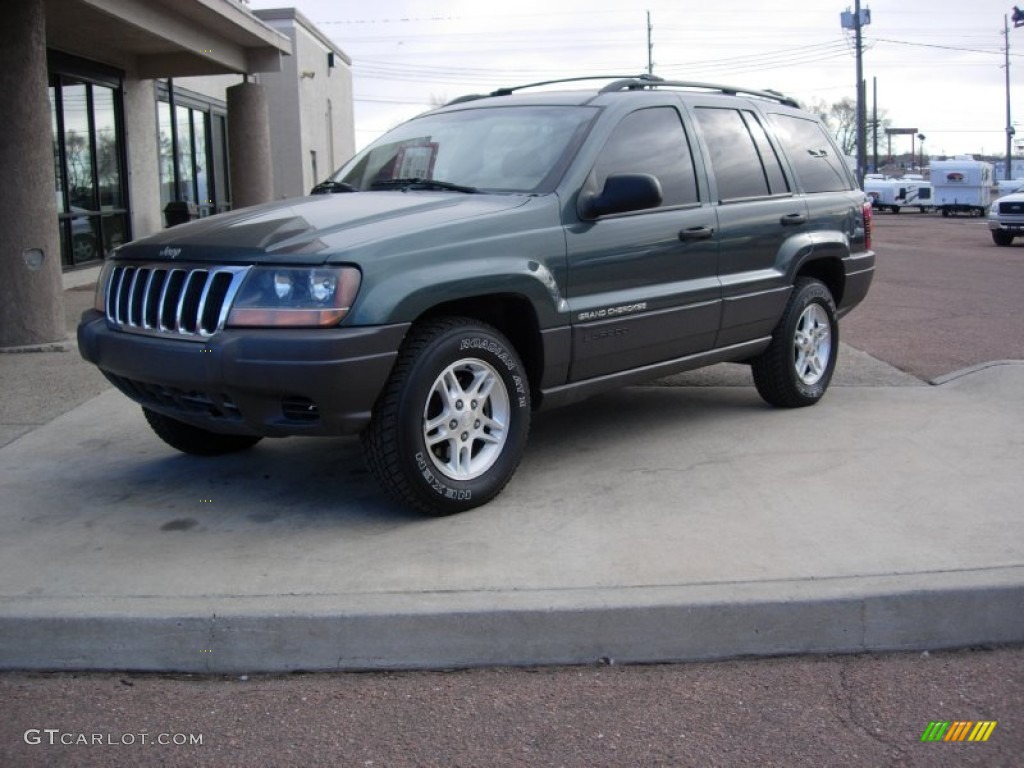 2002 Grand Cherokee Laredo 4x4 - Onyx Green Pearlcoat / Dark Slate Gray photo #7