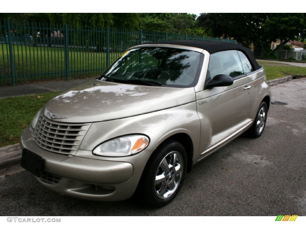Linen Gold Metallic Pearl 2005 Chrysler PT Cruiser Touring Turbo Convertible Exterior Photo #59312051