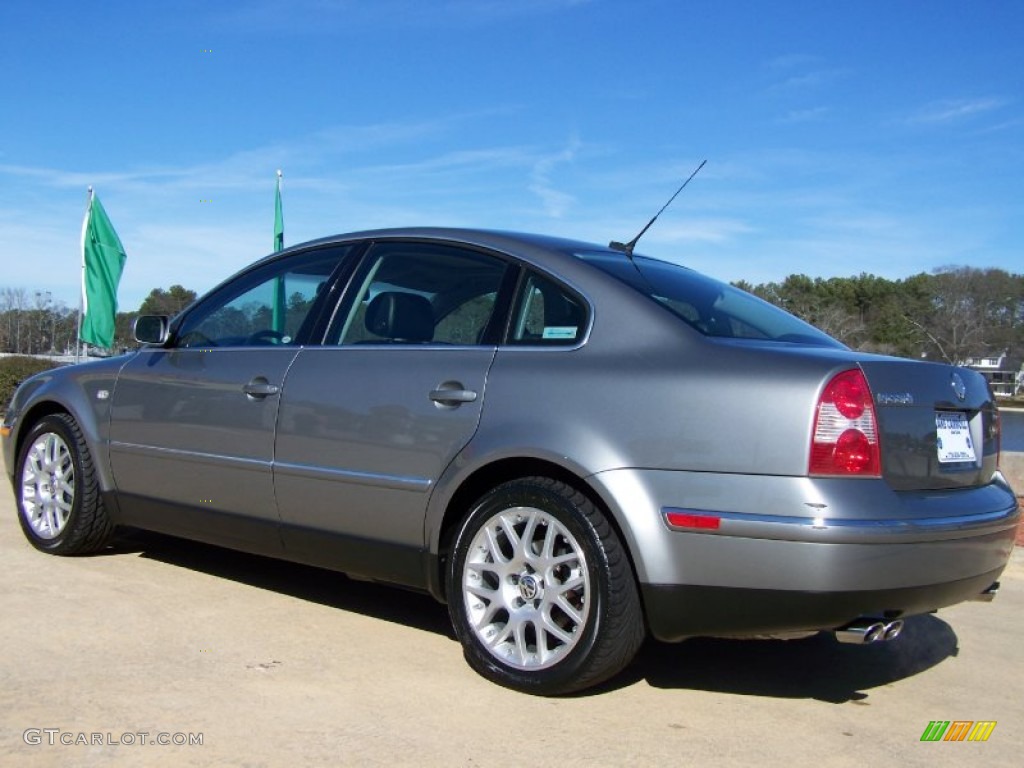2003 Passat W8 4Motion Sedan - Silverstone Grey Metallic / Black photo #6