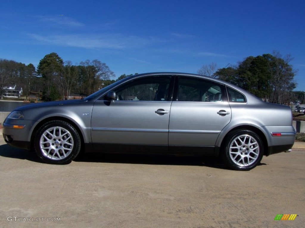 2003 Passat W8 4Motion Sedan - Silverstone Grey Metallic / Black photo #8