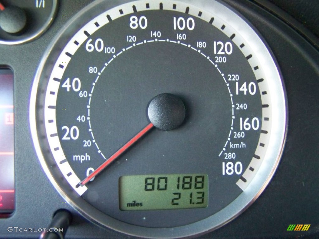 2003 Passat W8 4Motion Sedan - Silverstone Grey Metallic / Black photo #14