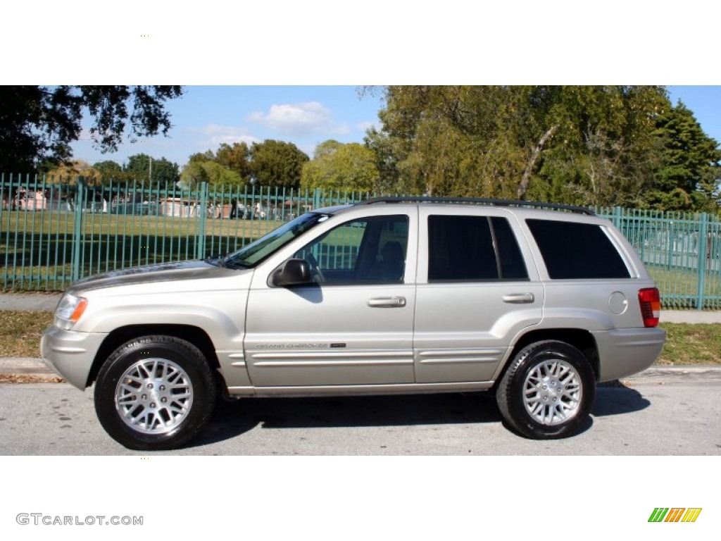 2004 Grand Cherokee Limited 4x4 - Light Khaki Metallic / Sandstone photo #3