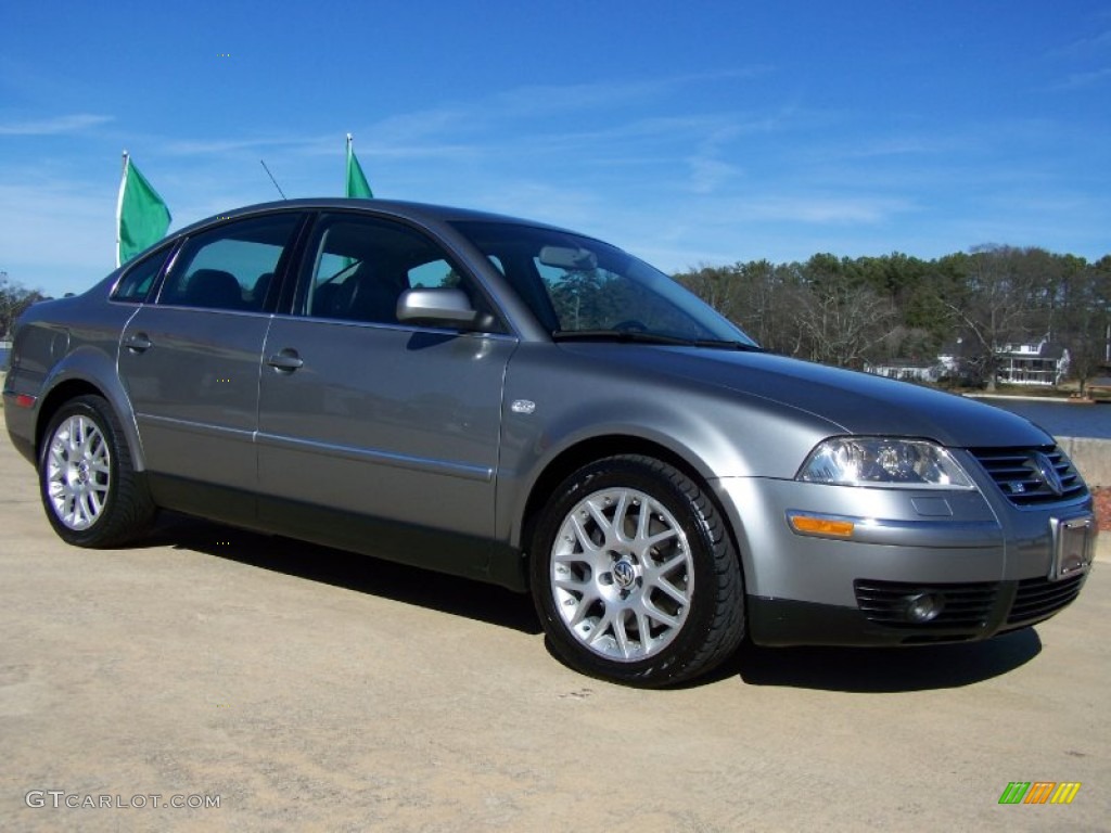 2003 Passat W8 4Motion Sedan - Silverstone Grey Metallic / Black photo #48