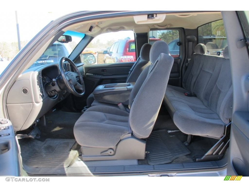 Dark Pewter Interior 2004 GMC Sierra 1500 SLE Extended Cab 4x4 Photo #59314238