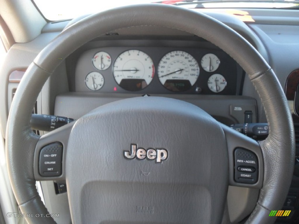 2002 Grand Cherokee Limited 4x4 - Stone White / Taupe photo #16