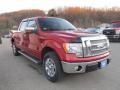 2010 Red Candy Metallic Ford F150 Lariat SuperCrew 4x4  photo #5