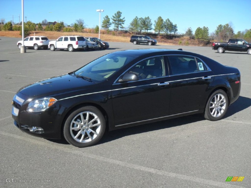 2012 Malibu LTZ - Black Granite Metallic / Cocoa/Cashmere photo #3