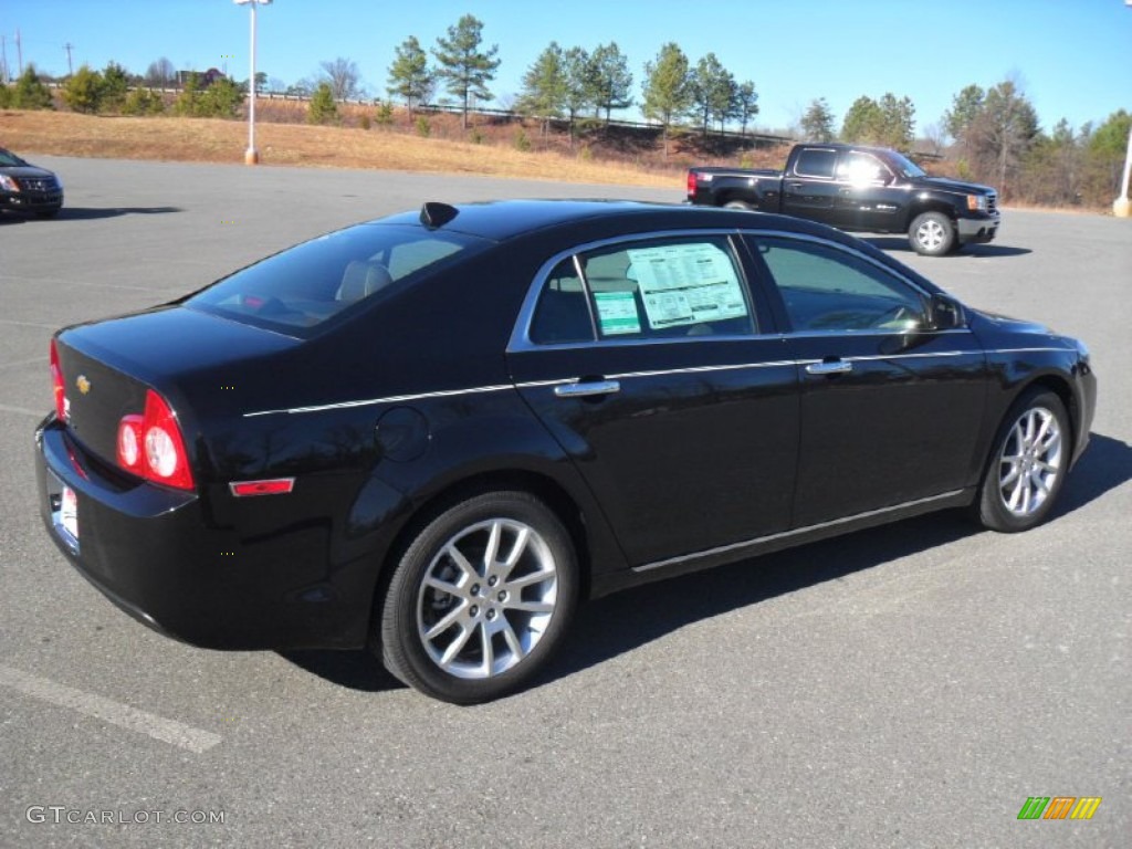 2012 Malibu LTZ - Black Granite Metallic / Cocoa/Cashmere photo #6