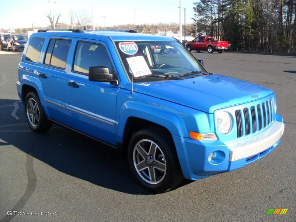 2008 Patriot Limited - Surf Blue Pearl / Dark Slate Gray photo #2