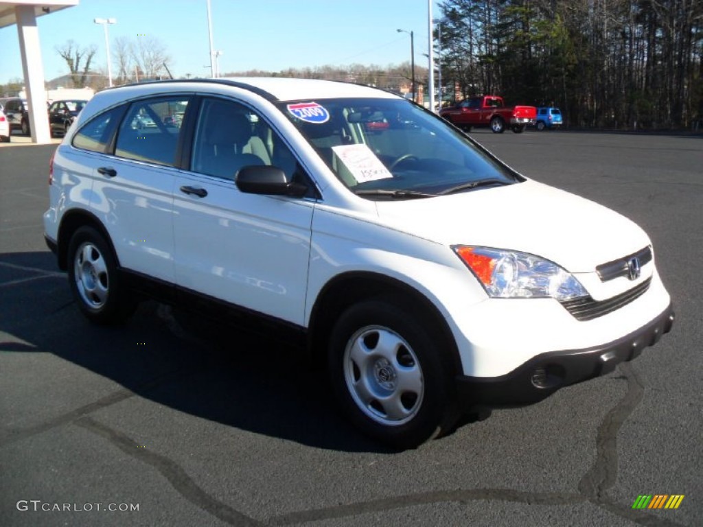 2009 CR-V LX - Taffeta White / Gray photo #2
