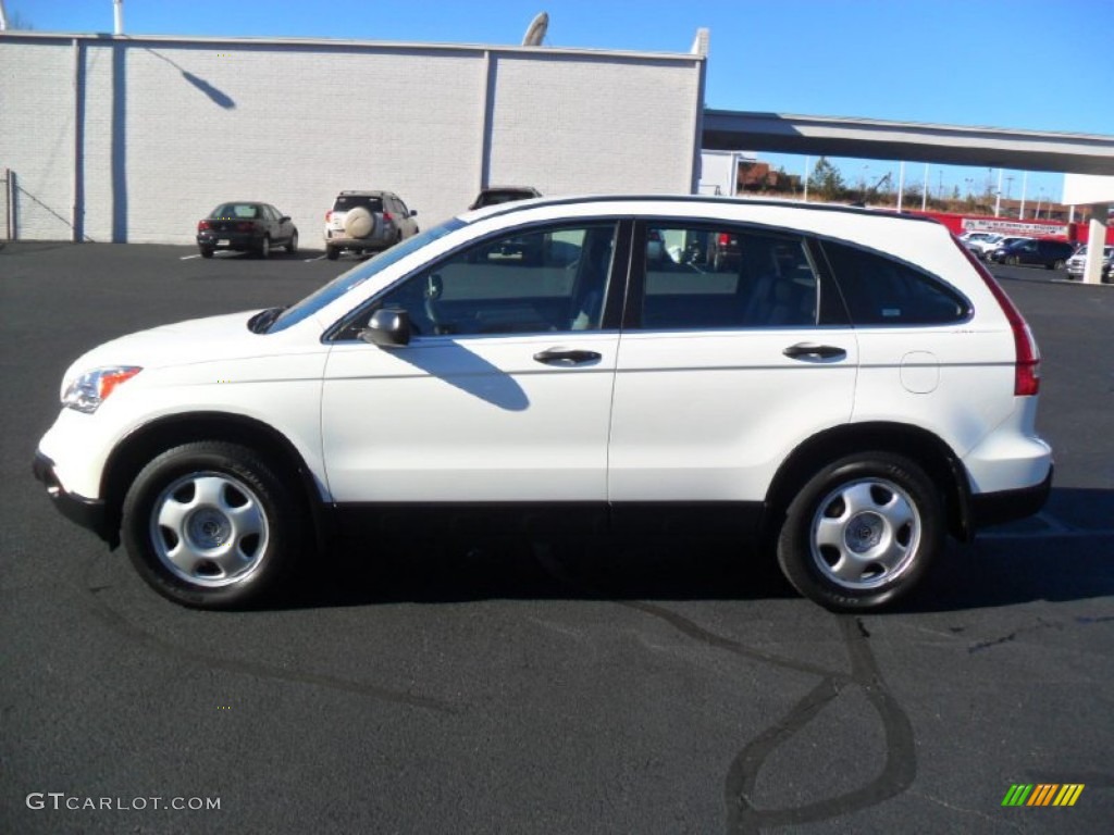 2009 CR-V LX - Taffeta White / Gray photo #3