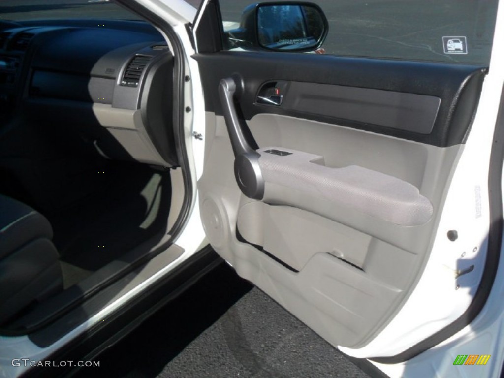 2009 CR-V LX - Taffeta White / Gray photo #23