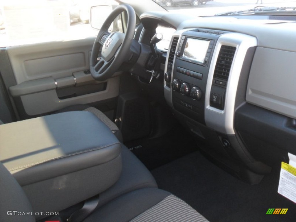 2012 Ram 1500 SLT Quad Cab 4x4 - Bright Silver Metallic / Dark Slate Gray/Medium Graystone photo #19