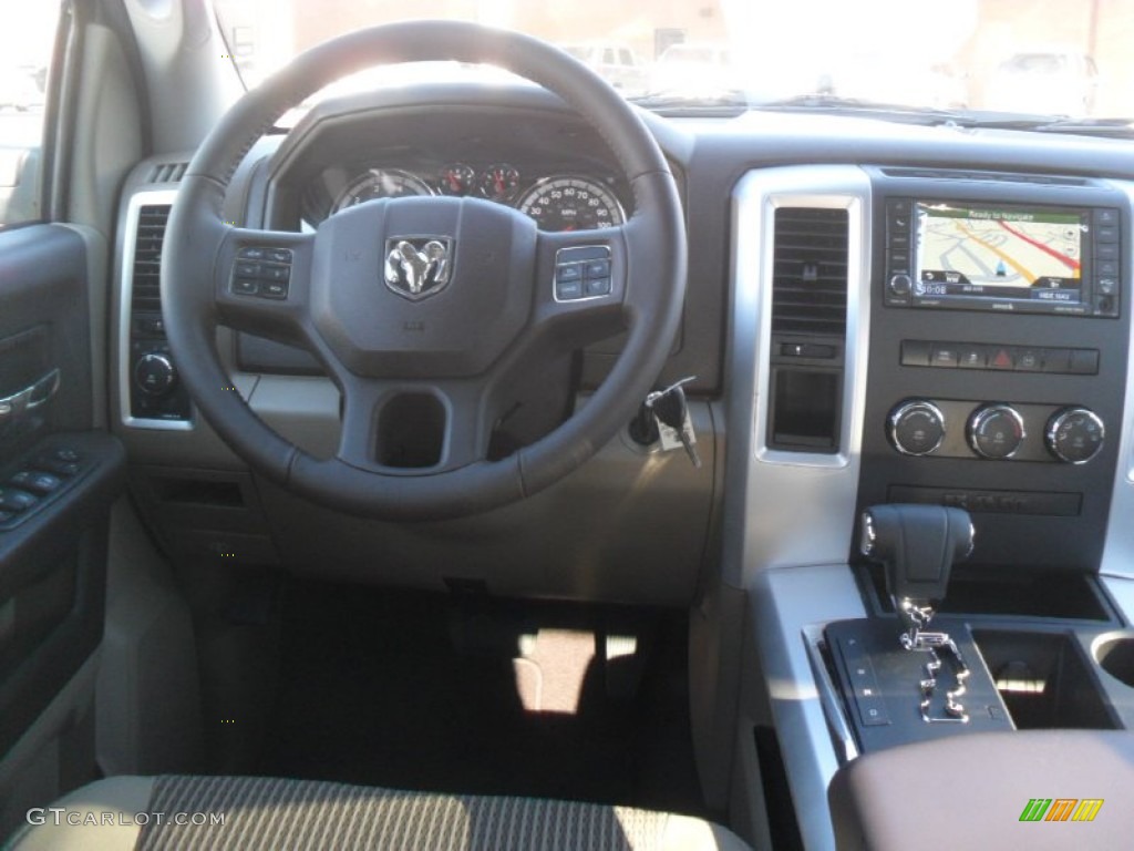 2012 Ram 1500 Big Horn Quad Cab - Bright White / Light Pebble Beige/Bark Brown photo #15