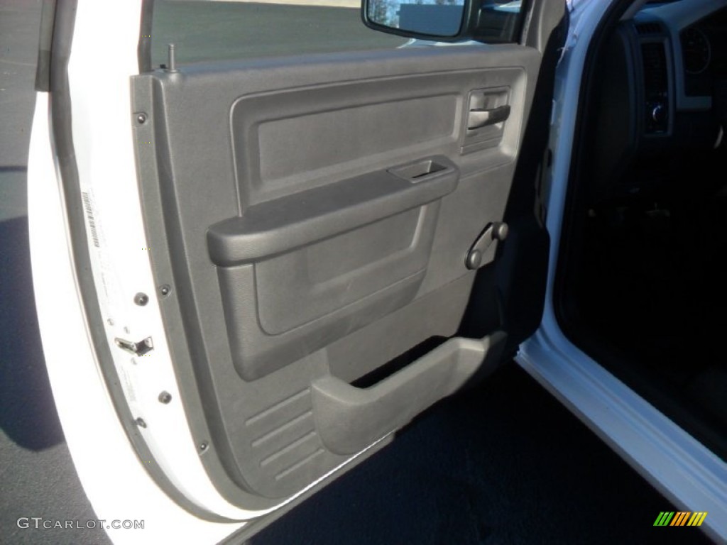 2012 Ram 1500 ST Regular Cab 4x4 - Bright White / Dark Slate Gray/Medium Graystone photo #11