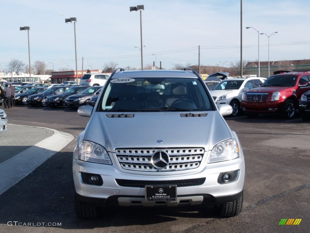 2008 ML 320 CDI 4Matic - Iridium Silver Metallic / Black photo #8