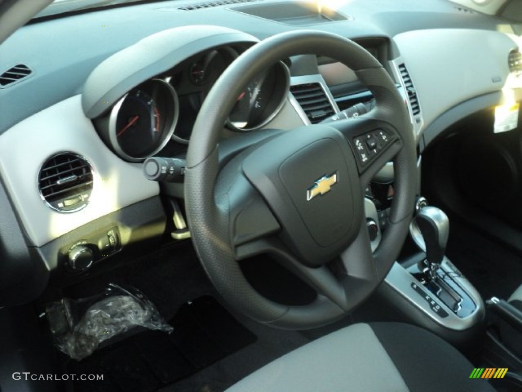 2012 Chevrolet Cruze LS Jet Black/Medium Titanium Steering Wheel Photo #59320649