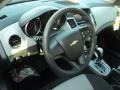 Jet Black/Medium Titanium Steering Wheel Photo for 2012 Chevrolet Cruze #59320649