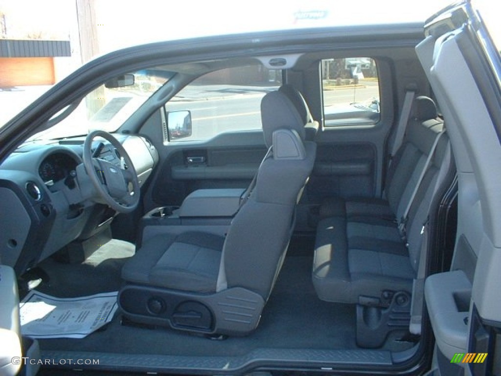 2005 F150 XLT SuperCab - Black / Medium Flint/Dark Flint Grey photo #9