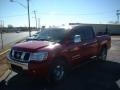 2005 Red Alert Nissan Titan SE Crew Cab 4x4  photo #1