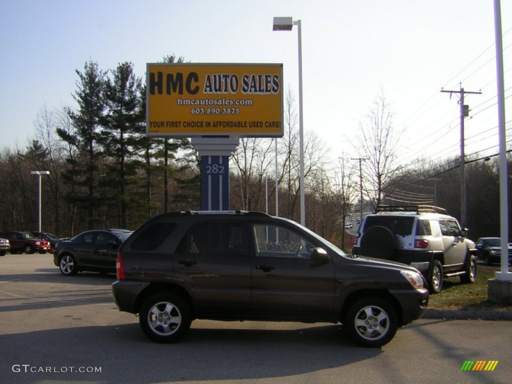 2007 Sportage LX - Smokey Brown / Beige photo #1