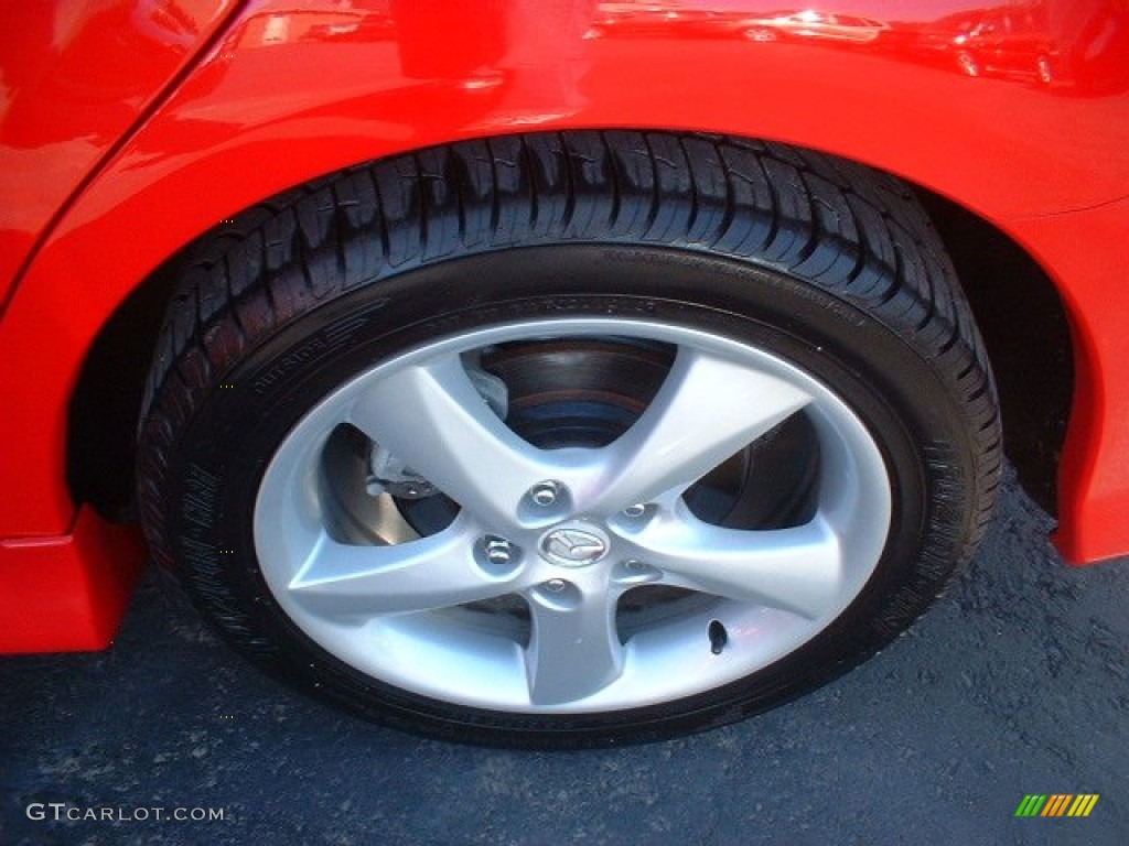 2005 MAZDA6 s Sport Hatchback - Volcanic Red / Gray photo #9