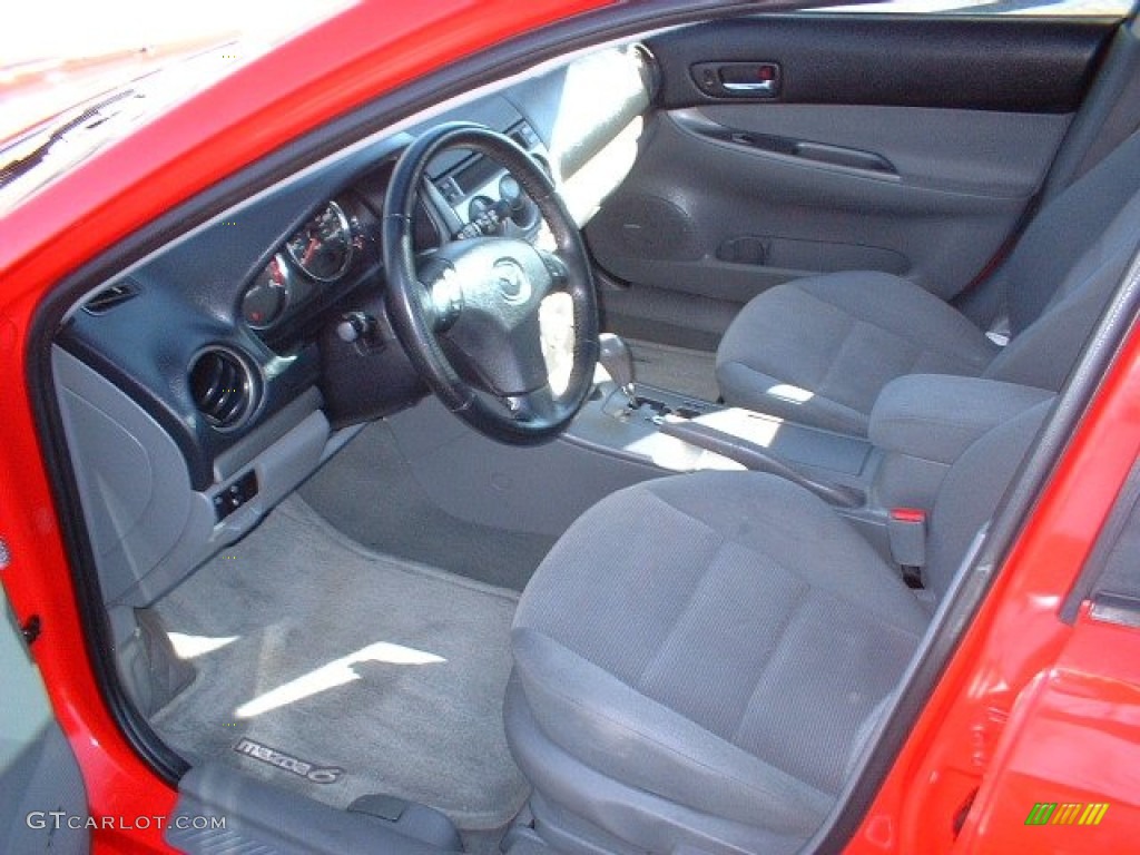 Gray Interior 2005 Mazda MAZDA6 s Sport Hatchback Photo #59323421