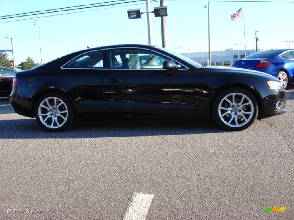 2010 A5 2.0T quattro Coupe - Brilliant Black / Black photo #6