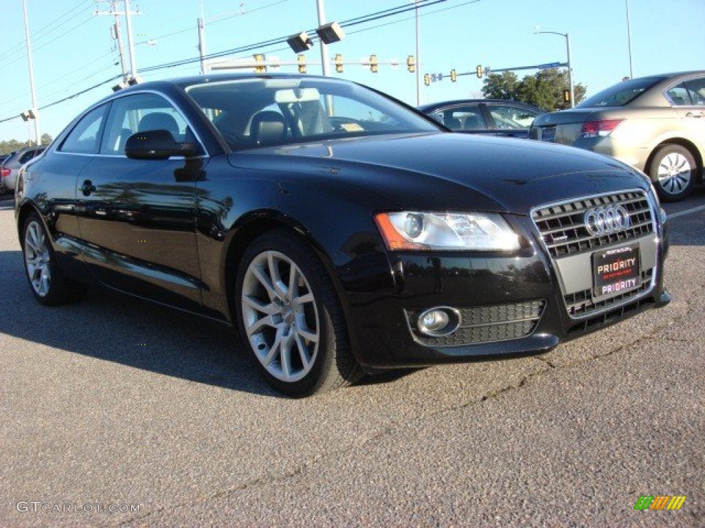 2010 A5 2.0T quattro Coupe - Brilliant Black / Black photo #7