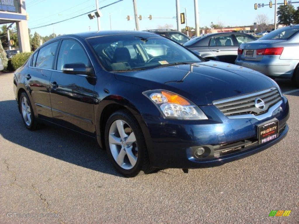 2007 Altima 3.5 SE - Majestic Blue Metallic / Frost photo #7