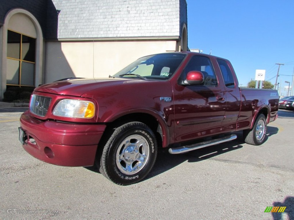 Burgundy Red Metallic 2003 Ford F150 STX SuperCab Exterior Photo #59328817