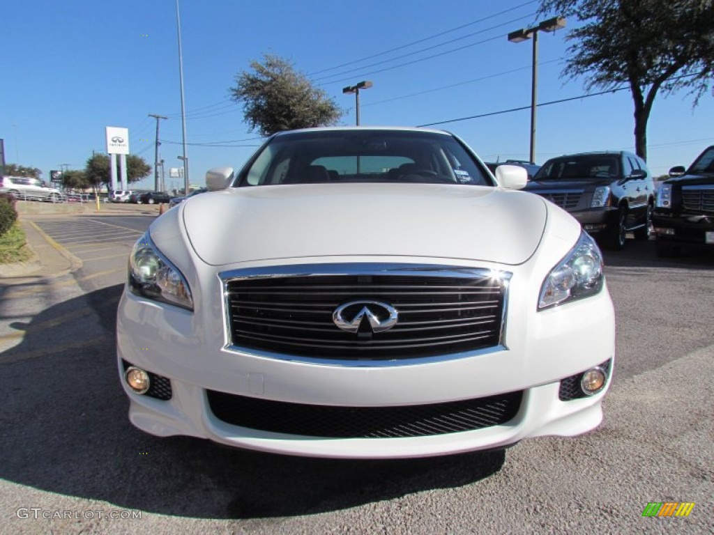 Moonlight White 2012 Infiniti M 37 Sedan Exterior Photo #59329833