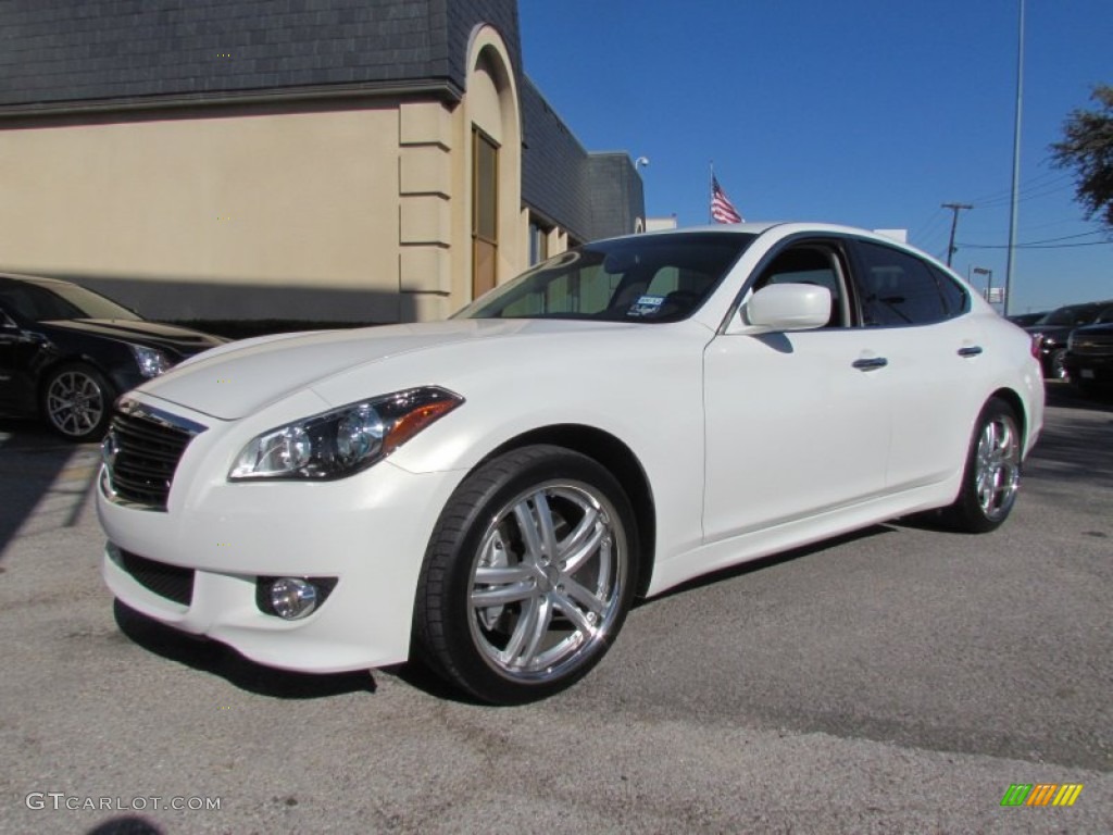 Moonlight White 2012 Infiniti M 37 Sedan Exterior Photo #59329840