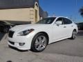 Moonlight White 2012 Infiniti M 37 Sedan Exterior