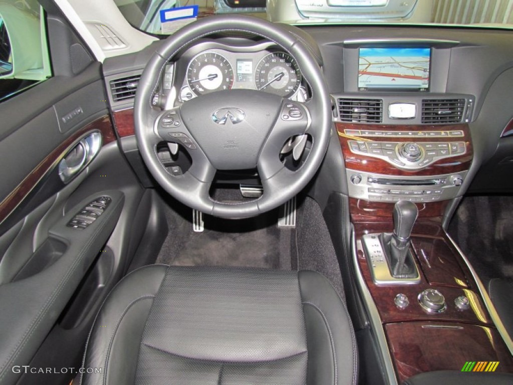 2012 Infiniti M 37 Sedan Graphite Dashboard Photo #59329904