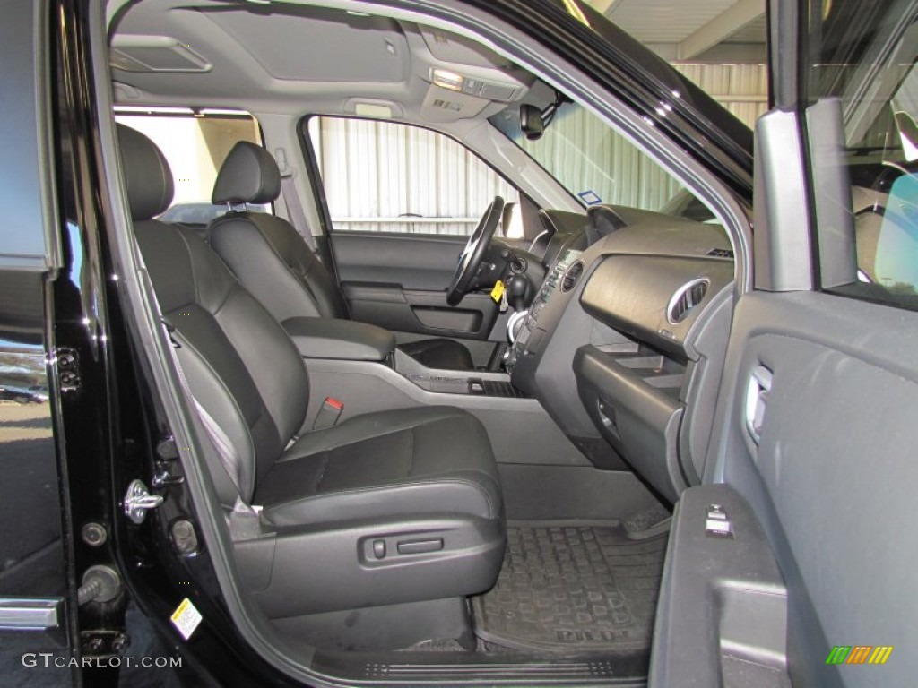 Black Interior 2011 Honda Pilot Touring Photo #59330500