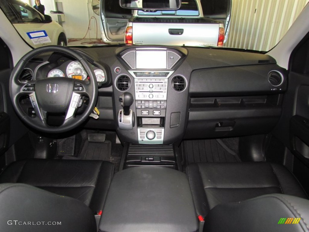 2011 Honda Pilot Touring Black Dashboard Photo #59330531