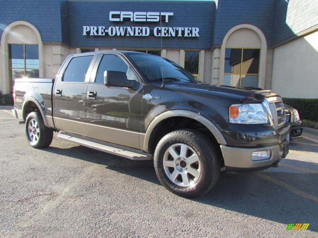 2005 F150 King Ranch SuperCrew 4x4 - Dark Stone Metallic / Castano Brown Leather photo #5