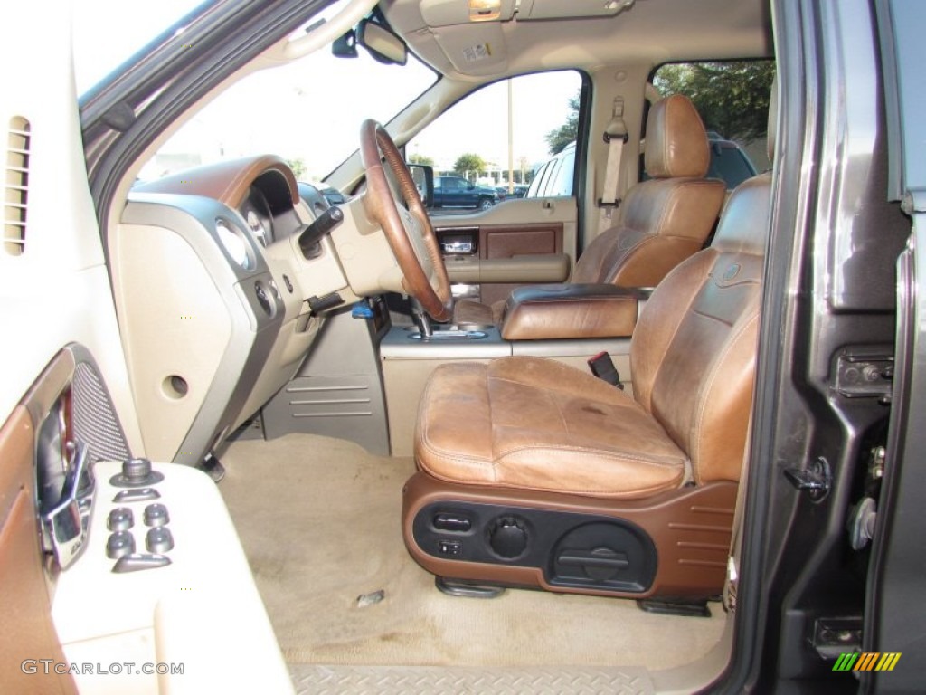 2005 F150 King Ranch SuperCrew 4x4 - Dark Stone Metallic / Castano Brown Leather photo #8