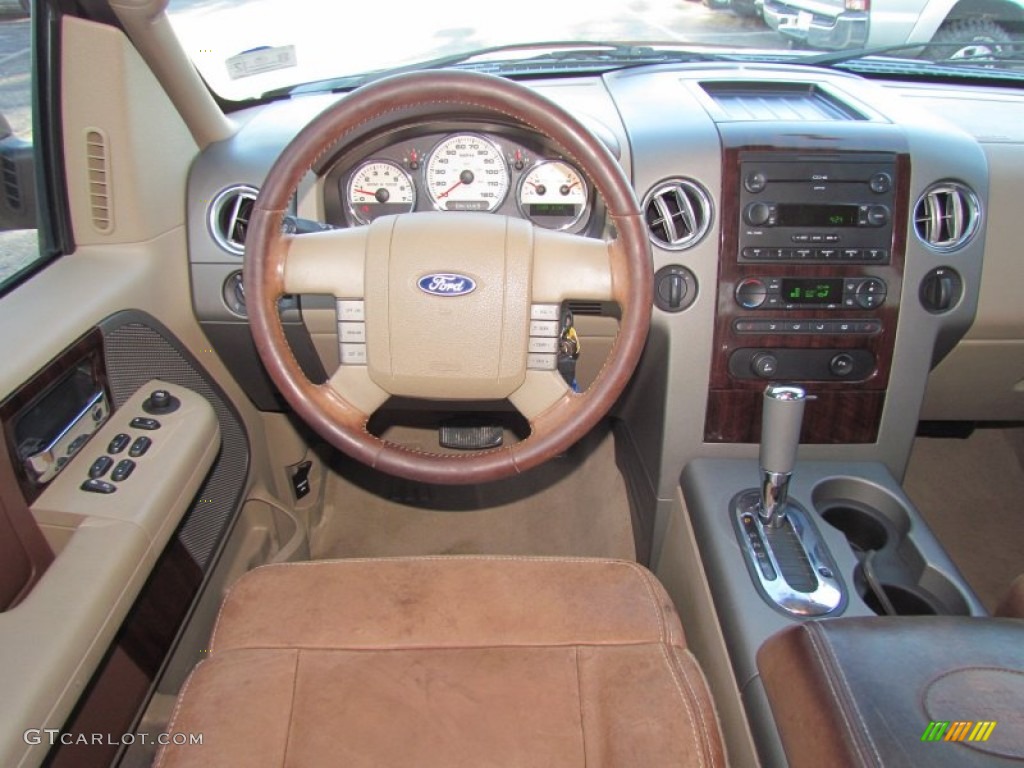 2005 F150 King Ranch SuperCrew 4x4 - Dark Stone Metallic / Castano Brown Leather photo #14