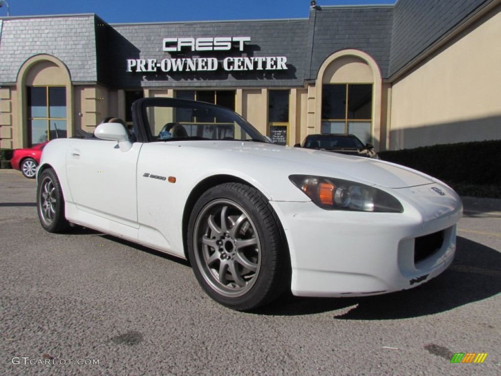 2004 S2000 Roadster - Grand Prix White / Tan photo #6