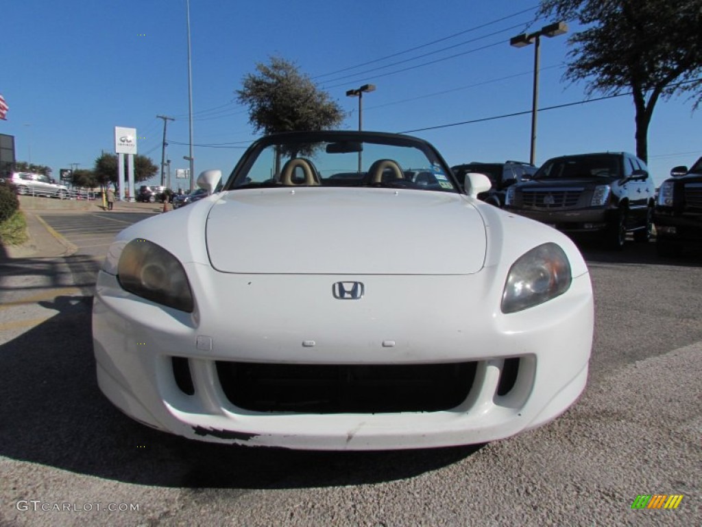 2004 S2000 Roadster - Grand Prix White / Tan photo #7