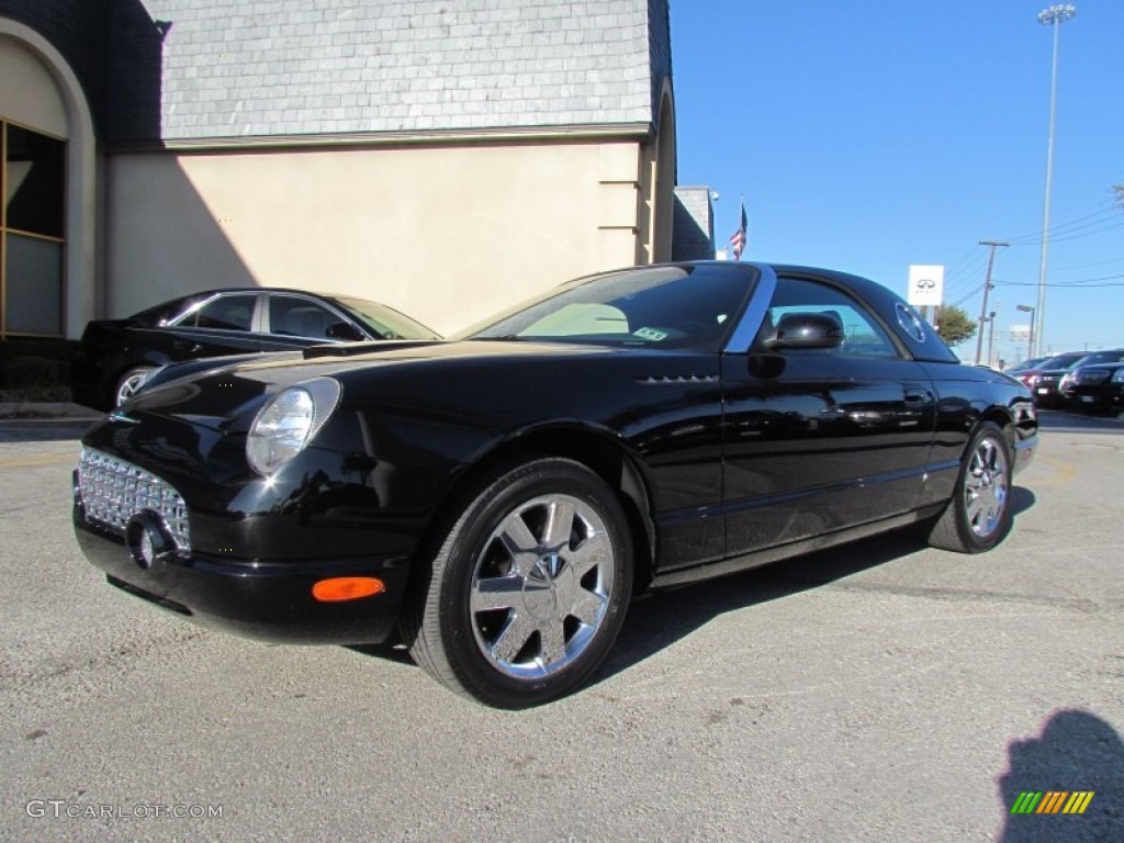 Evening Black 2002 Ford Thunderbird Premium Roadster Exterior Photo #59333671