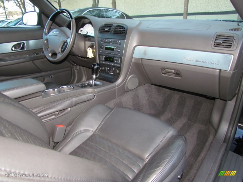 2002 Ford Thunderbird Premium Roadster Midnight Black Dashboard Photo #59333713