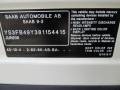 Polar White - 9-3 2.0T Sport Sedan Photo No. 27