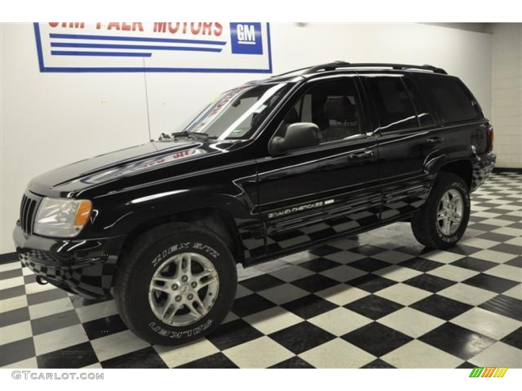 2000 Grand Cherokee Limited 4x4 - Black / Camel photo #1