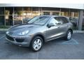 2012 Meteor Grey Metallic Porsche Cayenne S Hybrid  photo #2