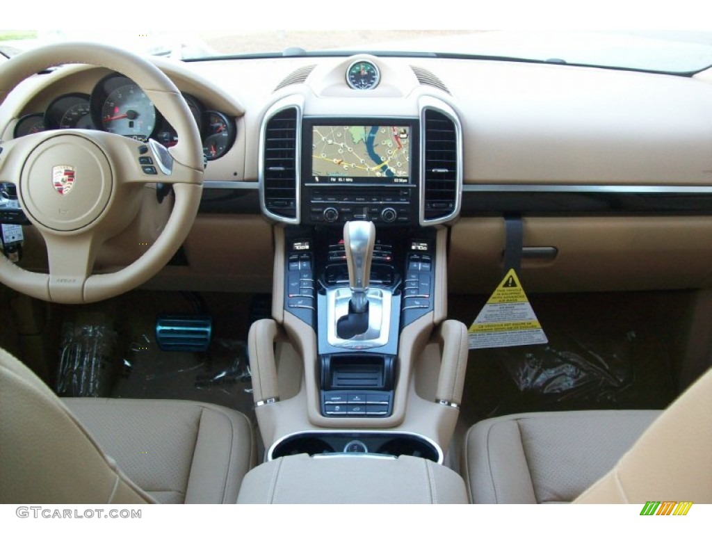 2012 Porsche Cayenne S Hybrid Luxor Beige Dashboard Photo #59335636